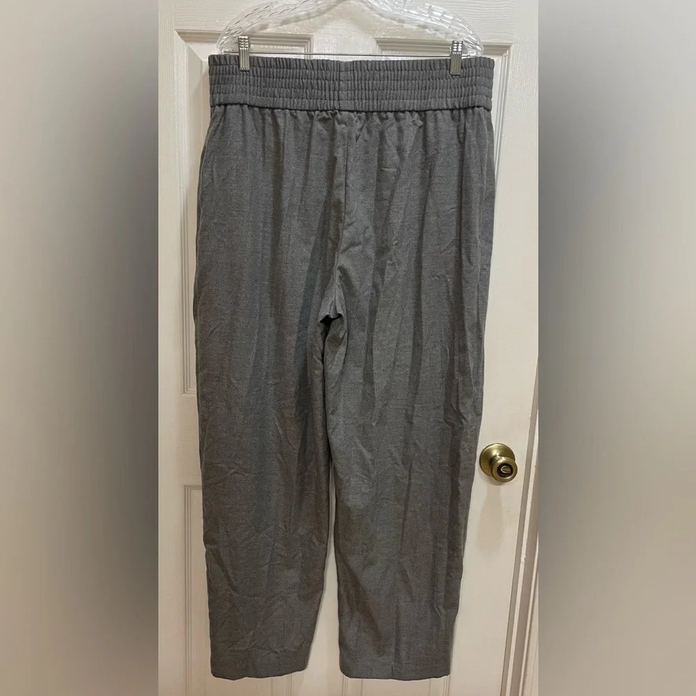 Top Shop Womens Size 14 NWT Grey Pull On High Rise Straight Leg Comfy Sporty - Picture 2 of 7